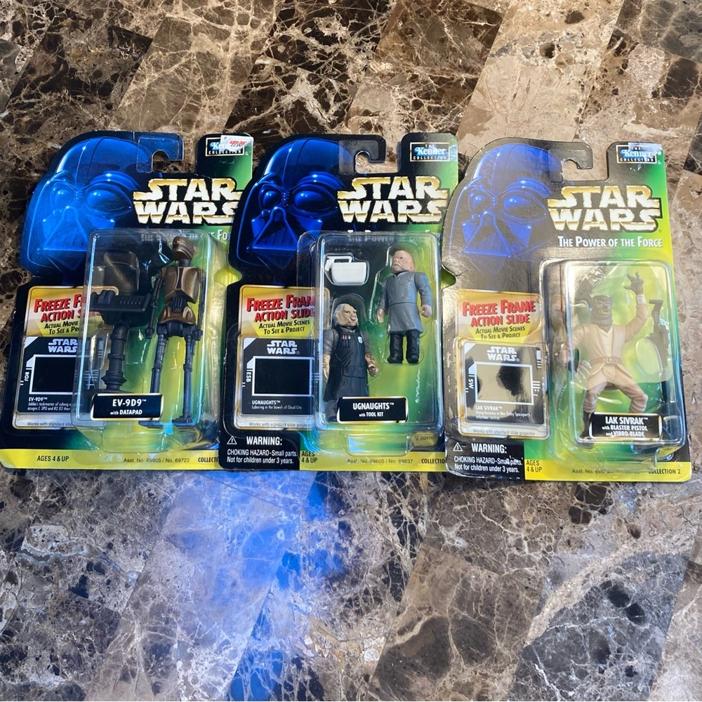 (3) 1997/98 Star Wars Toys by Kenner